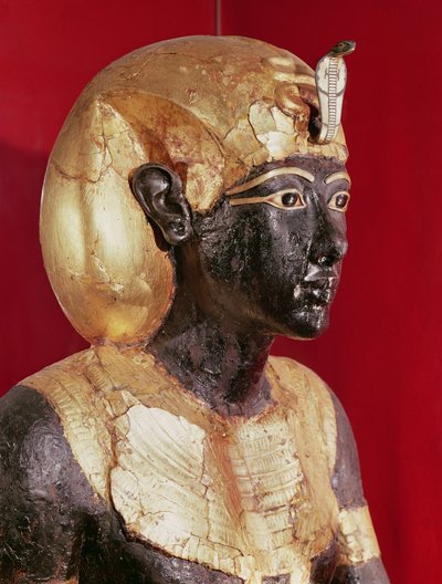 Socha Tutanchamona v životní velikosti z hrobky Tutanchamona od Egyptian 18th Dynasty