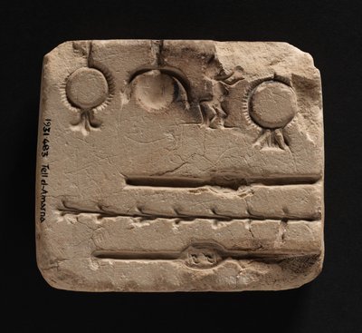 Vápencová forma na odlévání kovových šperků, Nová říše od Egyptian 18th Dynasty