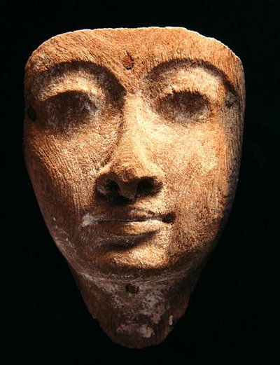 Maska, Nová říše (dřevo) od Egyptian 18th Dynasty