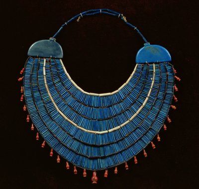 Náhrdelník Ousekh, Nová říše (fajáns) od Egyptian 18th Dynasty