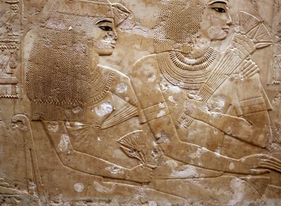 Ramose a jeho manželka (úleva) od Egyptian 18th Dynasty