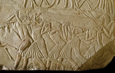 Reliéf z hrobky Horemheb (kámen) od Egyptian 18th Dynasty