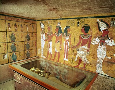 Pohřební komora v hrobce Tutanchamona, Nová říše od Egyptian 18th Dynasty