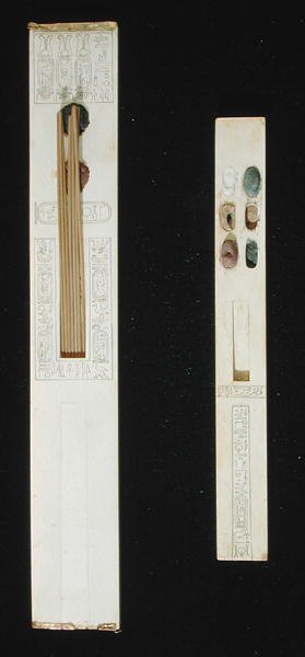 Dvě palety z Tutanchamonovy hrobky, Údolí králů, Nová říše, asi 1353-1327 př. n. l. od Egyptian 18th Dynasty
