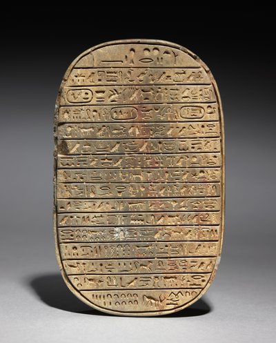Divoký býk loví Skarabea z Amenhotepa III, kolem 1391-1353 př.nl od Egyptian 18th Dynasty