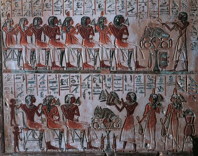 Detail stély Kara od Egyptian 19th Dynasty
