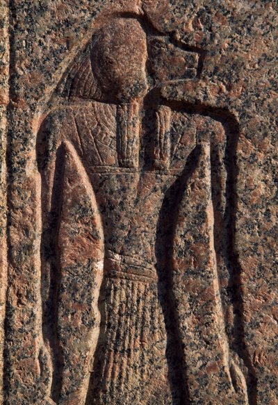 Nápis a reliéf Anubise a jiného boha, Amenhotepův sarkofág, Memfis (Seznam světového dědictví UNESCO) od Egyptian 19th Dynasty