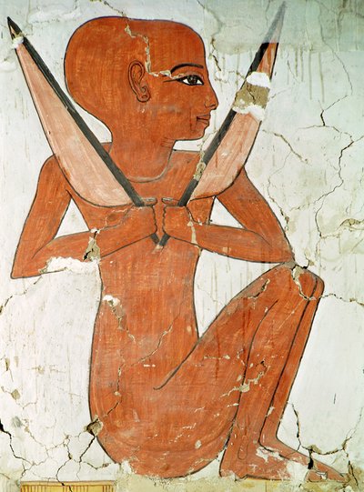 Božstvo Naos, z hrobky Nefertari, Nová říše (nástěnná malba) od Egyptian 19th Dynasty