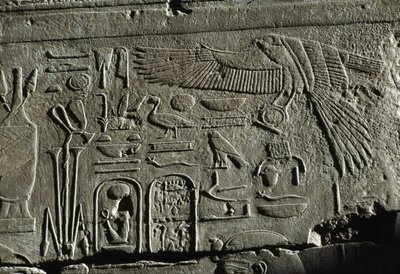 Reliéf, Amonův chrám, Luxor, starověké Théby (Seznam světového dědictví UNESCO) od Egyptian 19th Dynasty