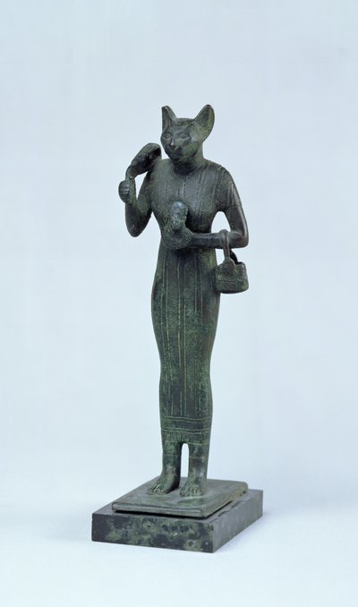 Soška bohyně Bastet, třetí přechodné období (bronz) od Egyptian 25th Dynasty
