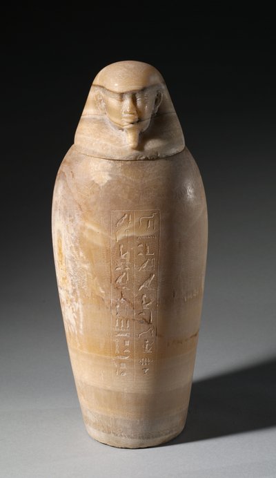 Canopic Jar s mužskou hlavou, 664-525 př.nl od Egyptian 26th Dynasty