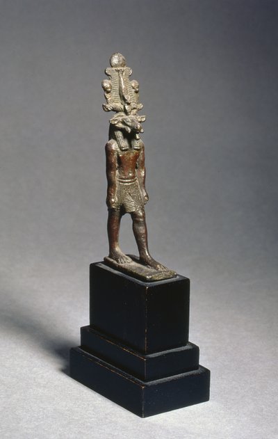 Postava Harsaphese, božstva s beraní hlavou, Pozdní období, cca 600 př. n. l. (bronz) od Egyptian 26th Dynasty