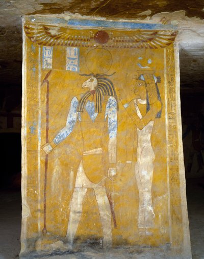Nástěnné malby z Tomb of Pa Nentwy, Bahariya Oasis, Gíza, Egypt. Egyptská civilizace, 26. dynastie, 663-525 př.nl. od Egyptian 26th Dynasty