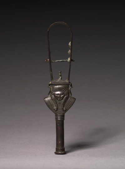 Obloukové Sistrum, 380-343 př.nl od Egyptian 30th Dynasty