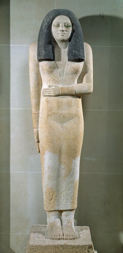 Socha Nesa, Stará říše (malovaný vápenec) od Egyptian 3rd Dynasty