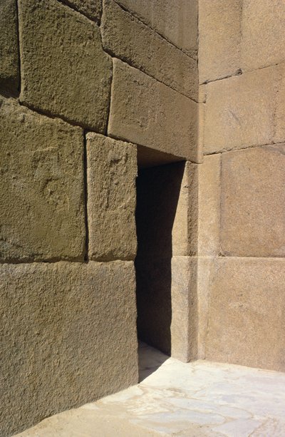 Žulové zdivo z údolního chrámu Khafre, Stará říše od Egyptian 4th Dynasty
