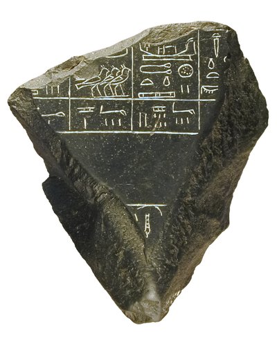 Fragment Palermského kamene (kámen) od Egyptian 5th Dynasty