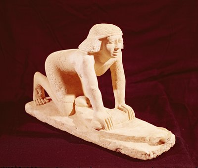 Model sluhy, který mele obilí, Stará říše, ze Sakkary od Egyptian 5th Dynasty