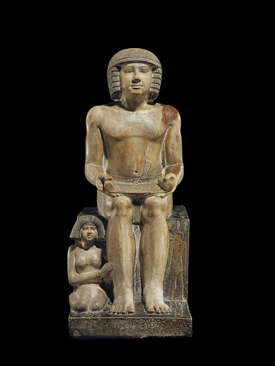Socha pro inspektora písařů Sekhemka, cca 2400-2300 př.nl od Egyptian 5th Dynasty