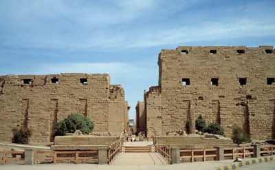 Egyptský starověk: pohled na chrám v Karnaku. Egypt od Egyptian Egyptian