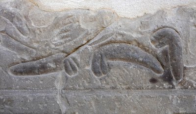 Hromady mužských genitálií uříznutých nepřítelem, Hořův chrám, Edfu od Egyptian Egyptian