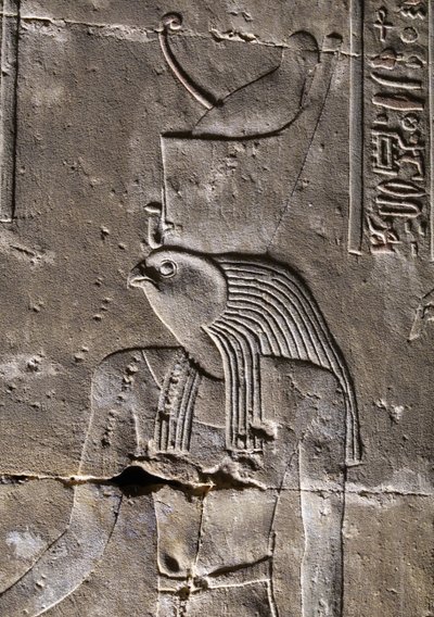 Horus s rozbitou korunou, Hořův chrám v Edfu od Egyptian Egyptian