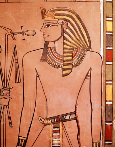 Král Amenhotep II (Amenophis II) (freska od Egyptian Egyptian