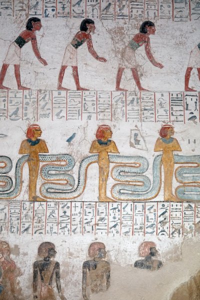 Núbijští černí otroci, hrobka Ramsese IX, Luxor od Egyptian Egyptian
