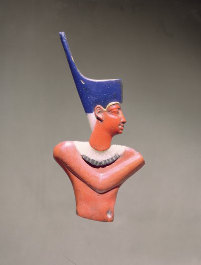 Intarzovaná postava krále (neprůhledné sklo se stopami zlacení) od Egyptian Ptolemaic Period