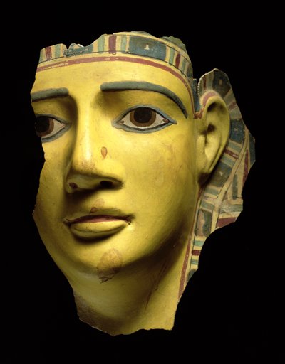 Mumiová maska (polychromovaná kartonáž) od Egyptian Ptolemaic Period