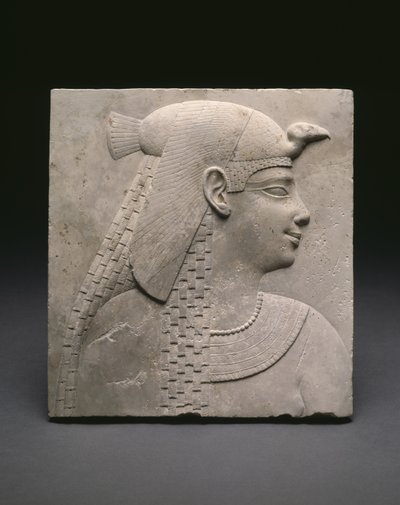 Reliéfní plaketa zobrazující královnu nebo bohyni, Ptolemaiovské období od Egyptian Ptolemaic Period
