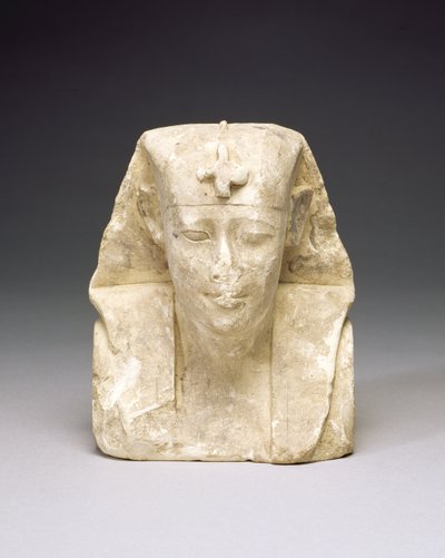Sochařský model krále, možná Ptolemaios I nebo II (vápenec) od Egyptian Ptolemaic Period