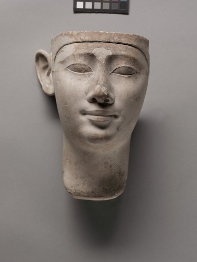 Votivní hlava krále, 305-246 př.nl od Egyptian Ptolemaic Period