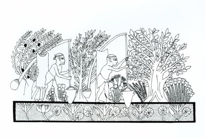 Staroegyptská zahrada od Egyptian School