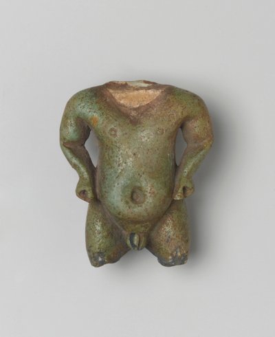 Fragmentární amulet z Pataikosu, 1539-30 př.nl (fajáns) od Egyptian School