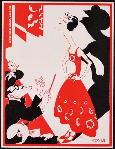 Karikatura anglické herečky Gracie Fieldsové, autor Einar Nerman (1888-1983), z časopisu The Tatler, č. 1411, 11. července. od Einar Nerman