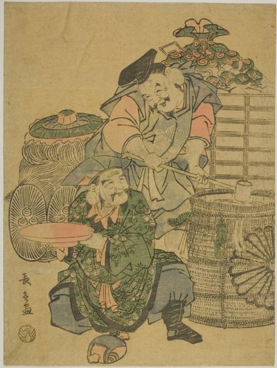 Ochutnávka saké Ebisu a Daikokuten od Eishōsai Chōki