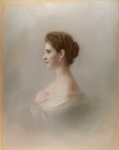 Portrét velkovévodkyně Elizavety Fjodorovny, princezny Alžběty Hessenské a u Rýna, 1896. od Ekaterina Ieronimovna Viskovatova