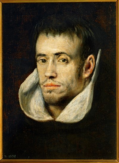 Portrét mnicha (malba na plátně) od El (1541-1614) Greco