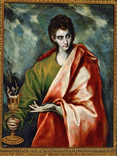 Svatý Jan Evangelista (malba na plátně) od El (1541-1614) Greco