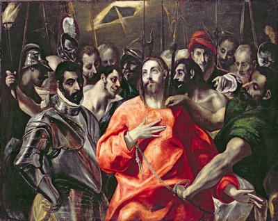 Svlékání Krista (olej na plátně) od El (1541 1614) Greco