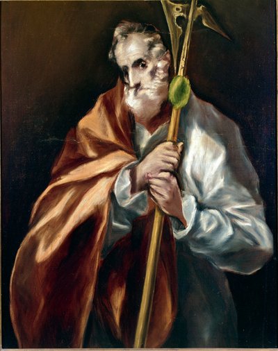 Hadi napříč svatými v Apatre. Obraz Dominicos Theikpoules de El Greco (1540-1814) od El Greco