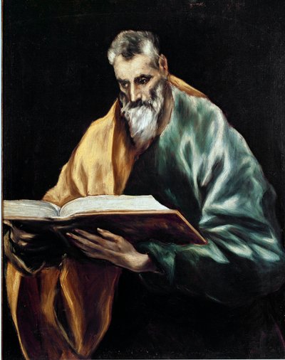 Apotre svatý Šimon. Obraz Domenikos Theotokopoulos dit El Greco (1540-1614) od El Greco