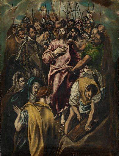 The Disrobing of Christ, c.1600 (olej na plátně) od El Greco