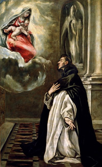 Vidění sv. Hyacintu (olej na plátně) od El Greco