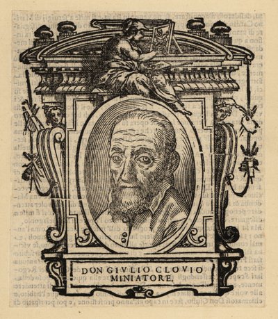 Portrét Giorgia Giulia Clovia, iluminátora, miniaturisty a malíře narozeného v Chorvatsku, působícího v renesanční Itálii od El Domenico (after) Greco