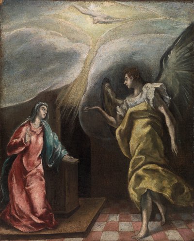 Zvěstování od El Greco (Domenikos Theotokopoulos)