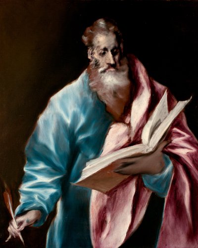 Španělsky: San Mateo Apóstol Apoštol svatý Matouš od El Greco