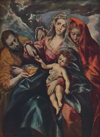 Heilige Familie, Svatá rodina, c1590, 1938 od El Greco