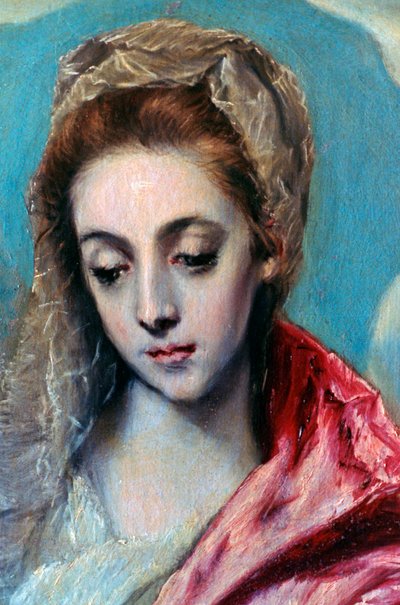 Detail Svaté rodiny se svatou Annou, c1590-1595 od El Greco